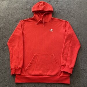 Men's Size Medium Adidas 'Prime Green' Hoodie Pullover Sweatshirt Color Orange